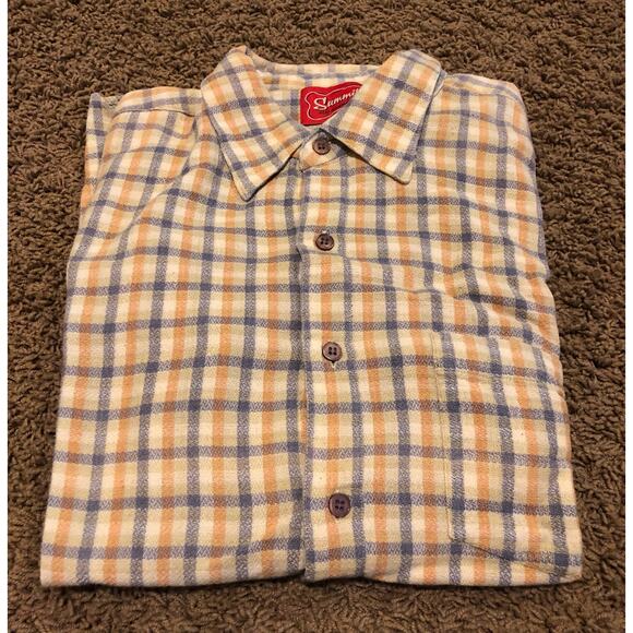 Summit Peak Performance vintage yellow flannel men's size large - Picture 1 of 4